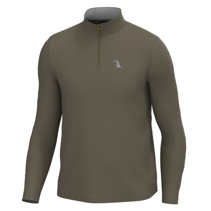 Bentley Quarter-Zip - Dark Tan