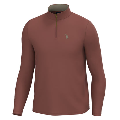 Bentley Quarter-Zip - Mahogany