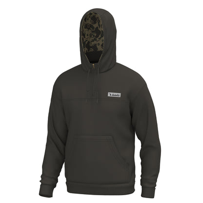 Quarter-Zip Hoodie - Deep Mocha