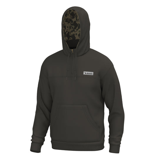 Quarter-Zip Hoodie - Deep Mocha