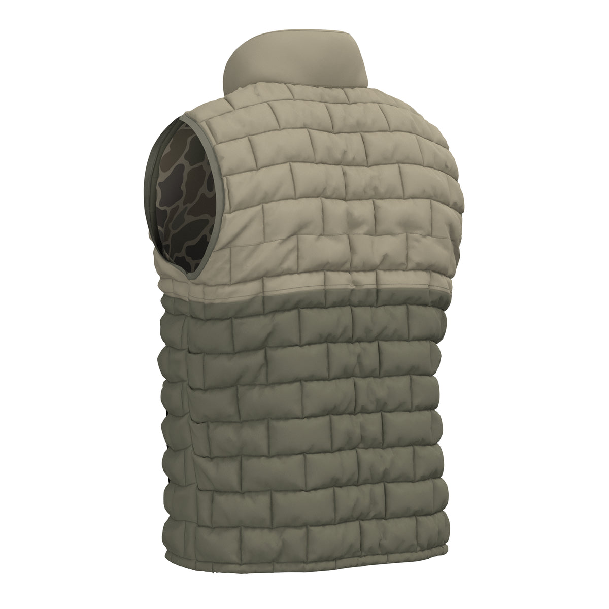 Duck Down Vest - Brush Camo