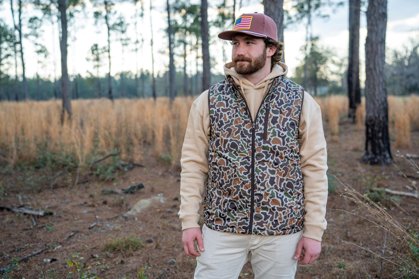 Duck Down Reversible Vest - Localflage Vintage