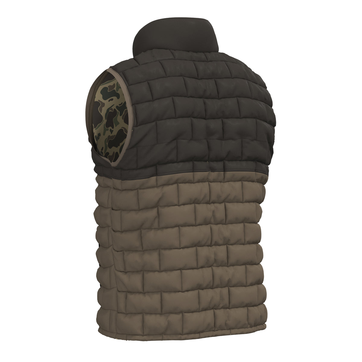 Duck Down Vest - Retro Camo