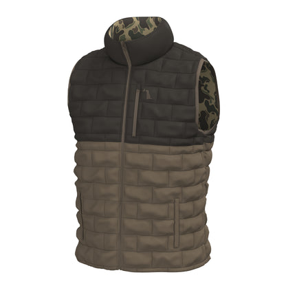 Duck Down Vest - Retro Camo