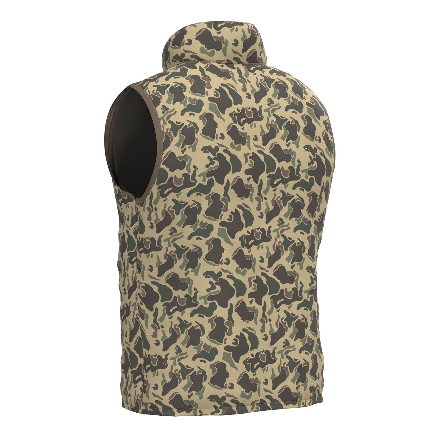 Duck Down Vest - Retro Camo
