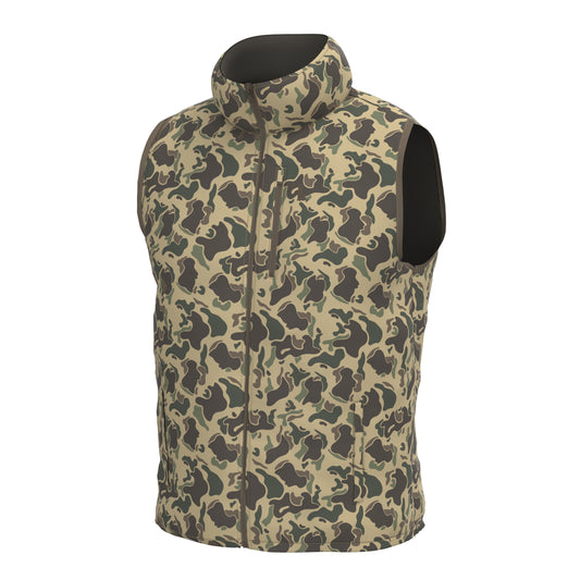 Duck Down Vest - Retro Camo