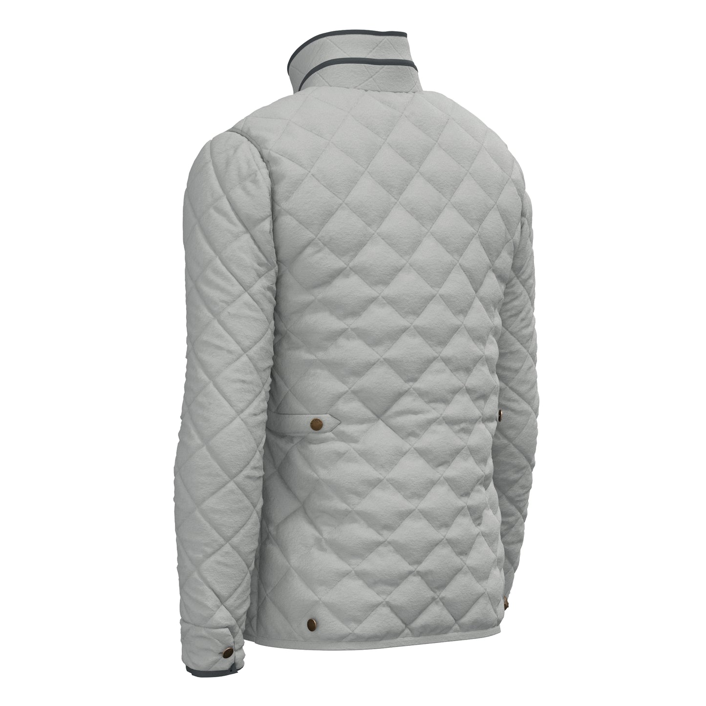 Diamond Quilted Jacket - Ash