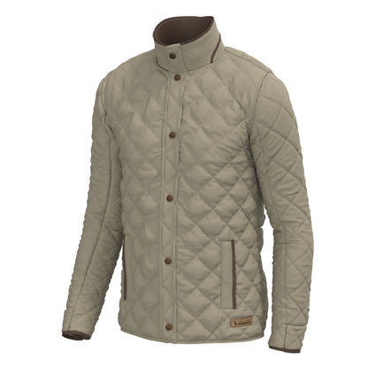 Diamond Quilted Jacket - Beige