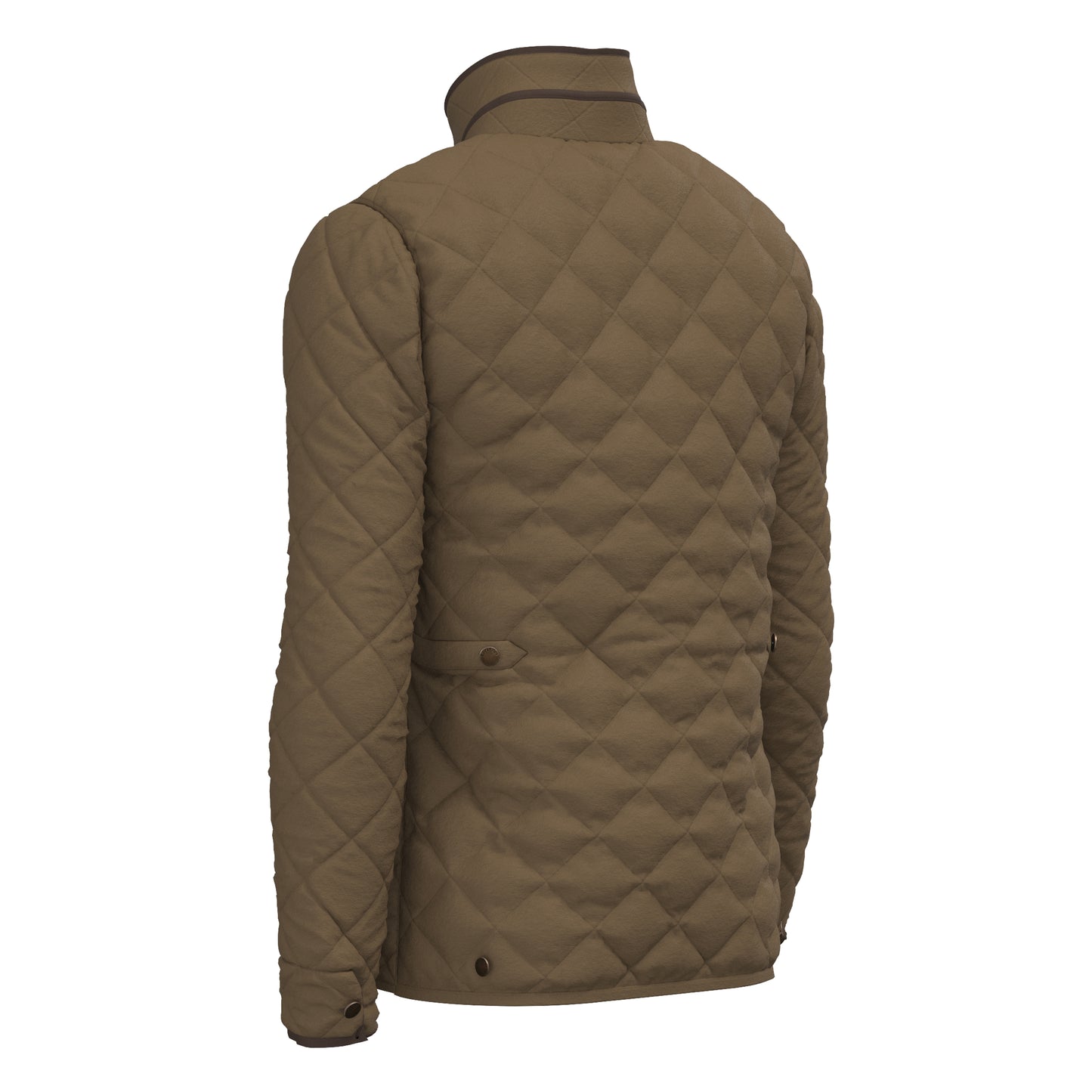 Diamond Quilted Jacket - Mocha