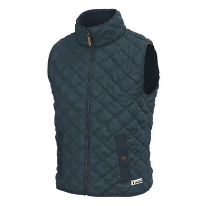 Youth Diamond Quilted Vest - Dark Blue