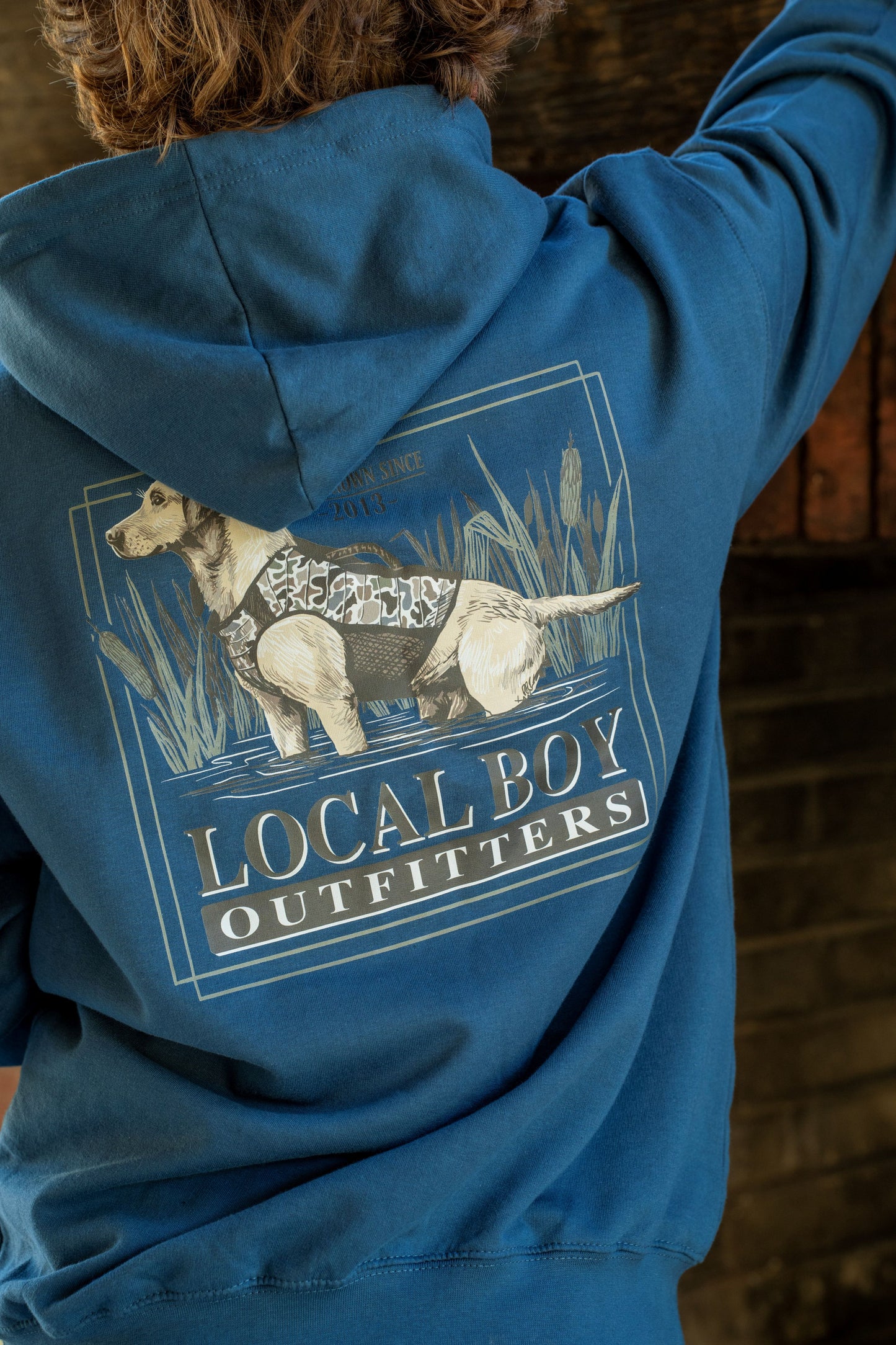 Brushwood Hoodie Marsh Hunt - Airforce Blue
