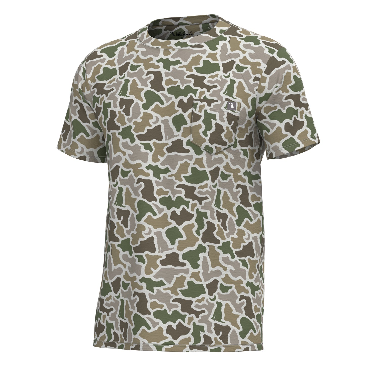 Short Sleeve Heather Performance Shirt - DC Dog & Moon Camo