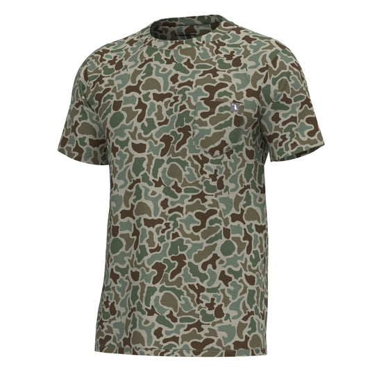 Toddler Short Sleeve Heather Blend Crew - Localflage Forest