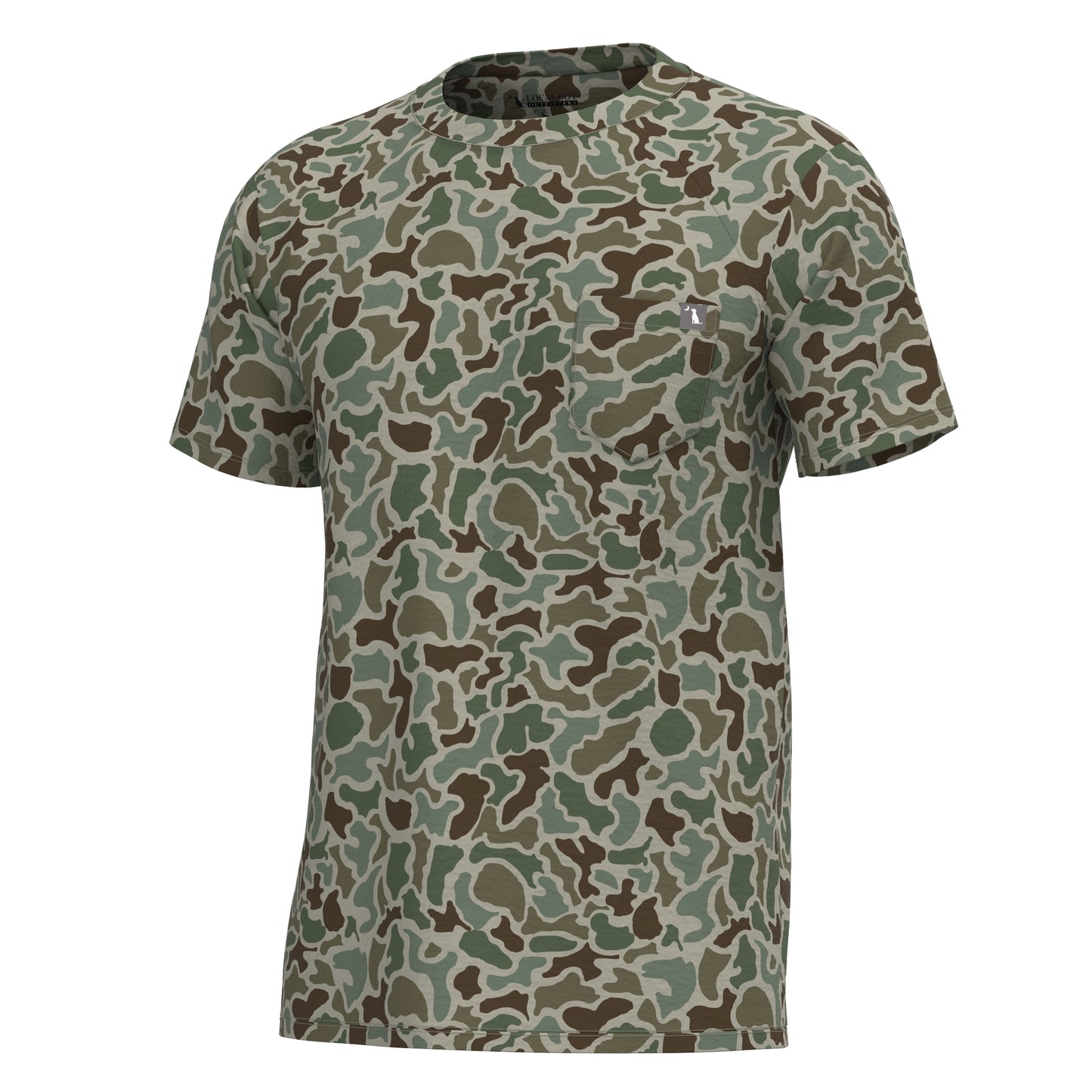 Short Sleeve Heather Performance Shirt - Localflage Forest