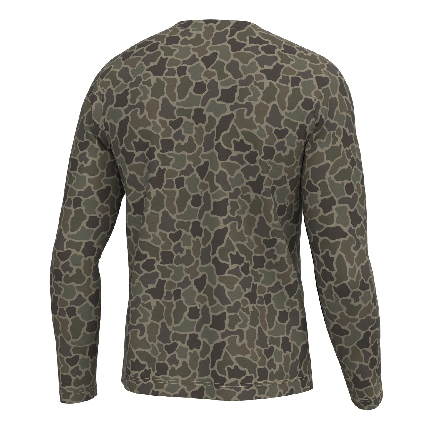 Long Sleeve Heather Performance Shirt - Brush Camo