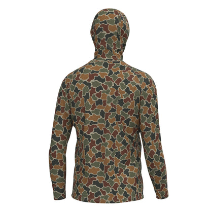 Heather Blend Hoodie - Forest Camo Autumn
