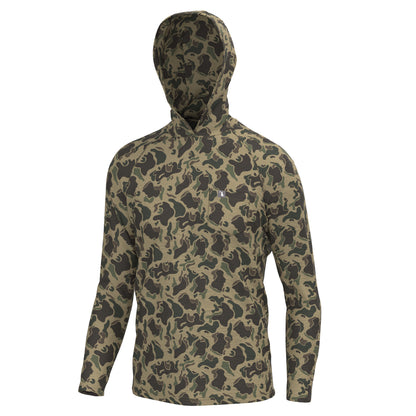 Heather Blend Hoodie - Retro Camo