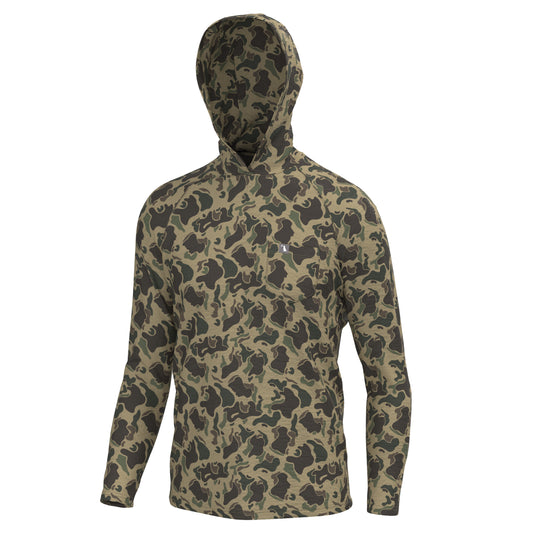 Heather Blend Hoodie - Retro Camo