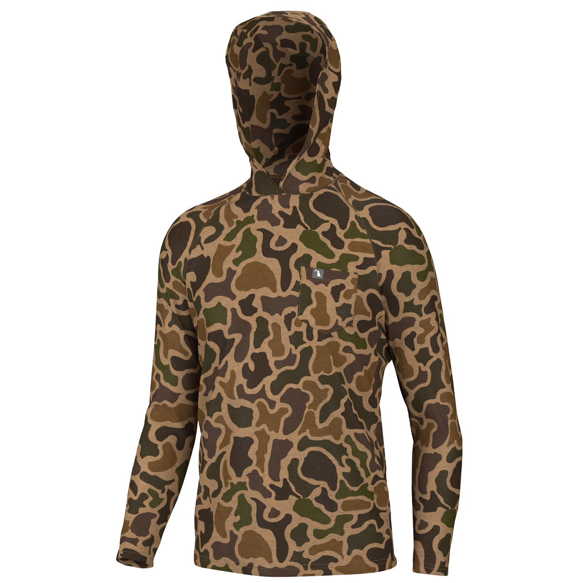 Heather-Blend Hoodie - Old School Camo