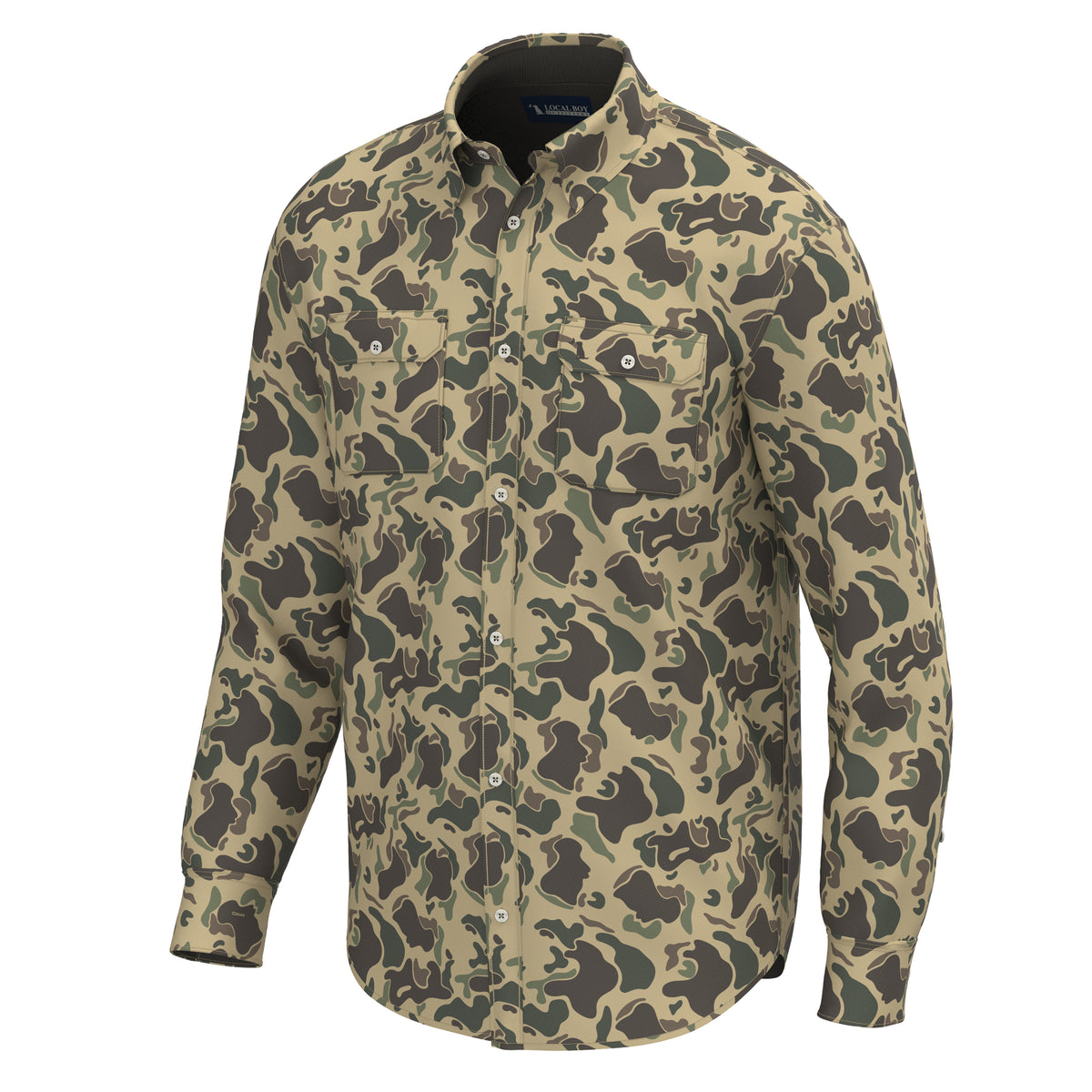 Camo Button Up - Retro Camo