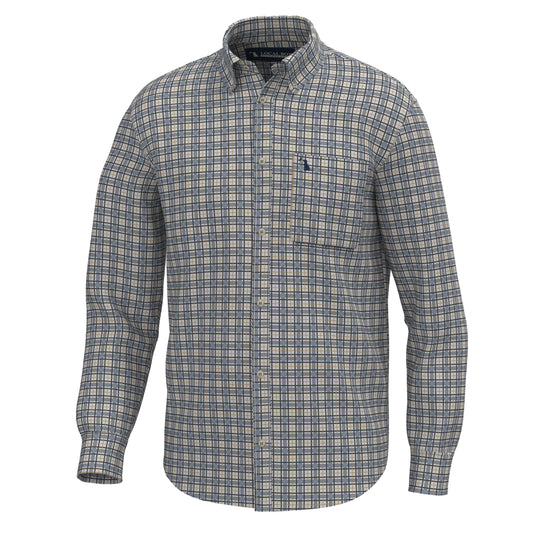 Faulk Dress Shirt - Slate/Rust/Navy