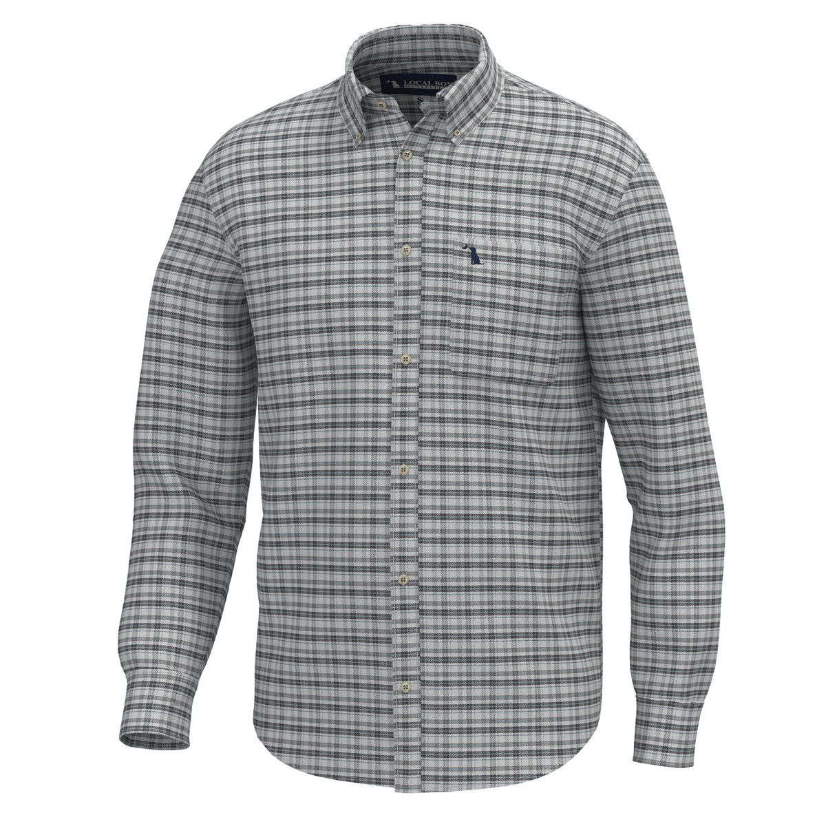 Scott Dress Shirt - Silver/Slate/Warm Gray