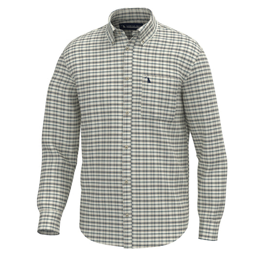 McNally Dress Shirt - Cream/Brown/Navy