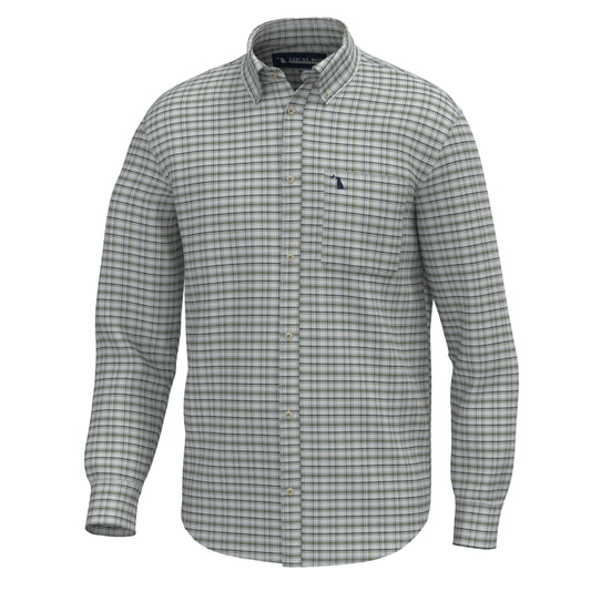 Youth McNally Dress Shirt - Silver/Smoky Teal/Olive