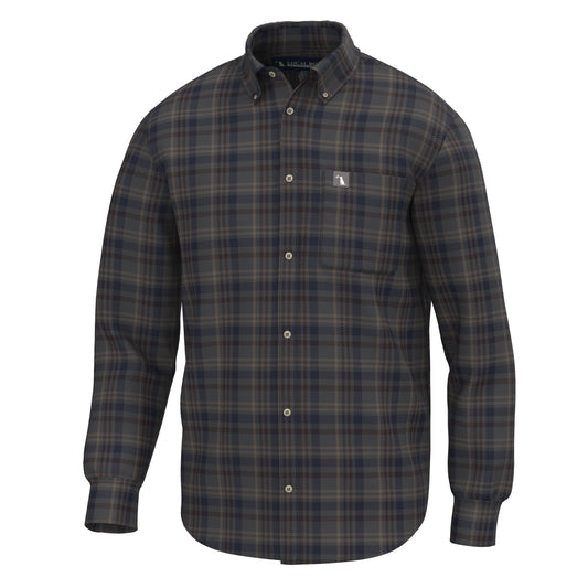 Robert Stretch Flannel - Charcoal/Navy/Brown