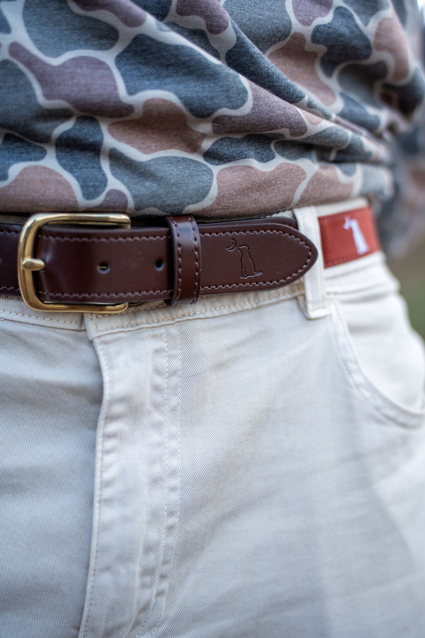 Ribbon Belt - Mahogany Dog & Moon