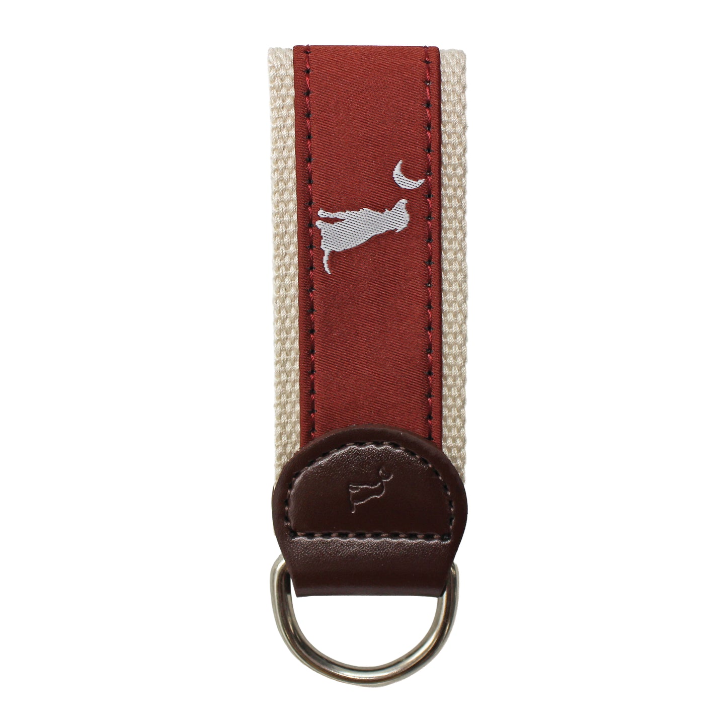 Keychain - Mahogany Dog & Moon