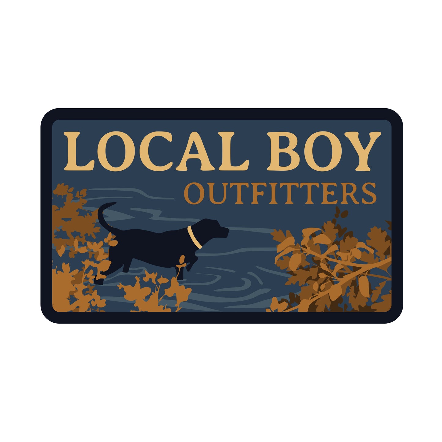 River Pup Decal