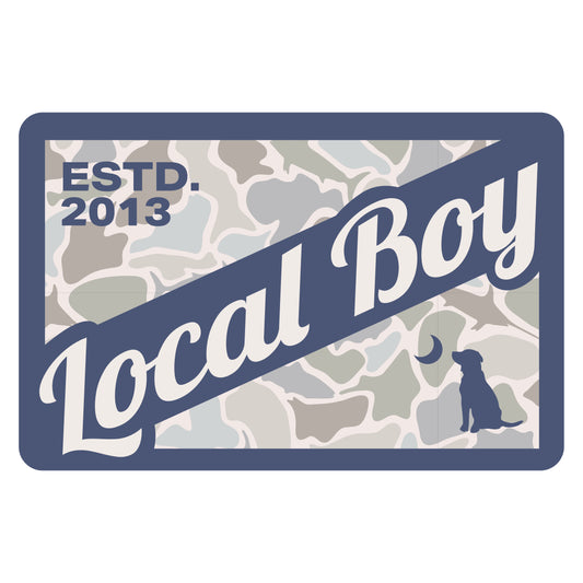 Camo Flag Saltwater Decal