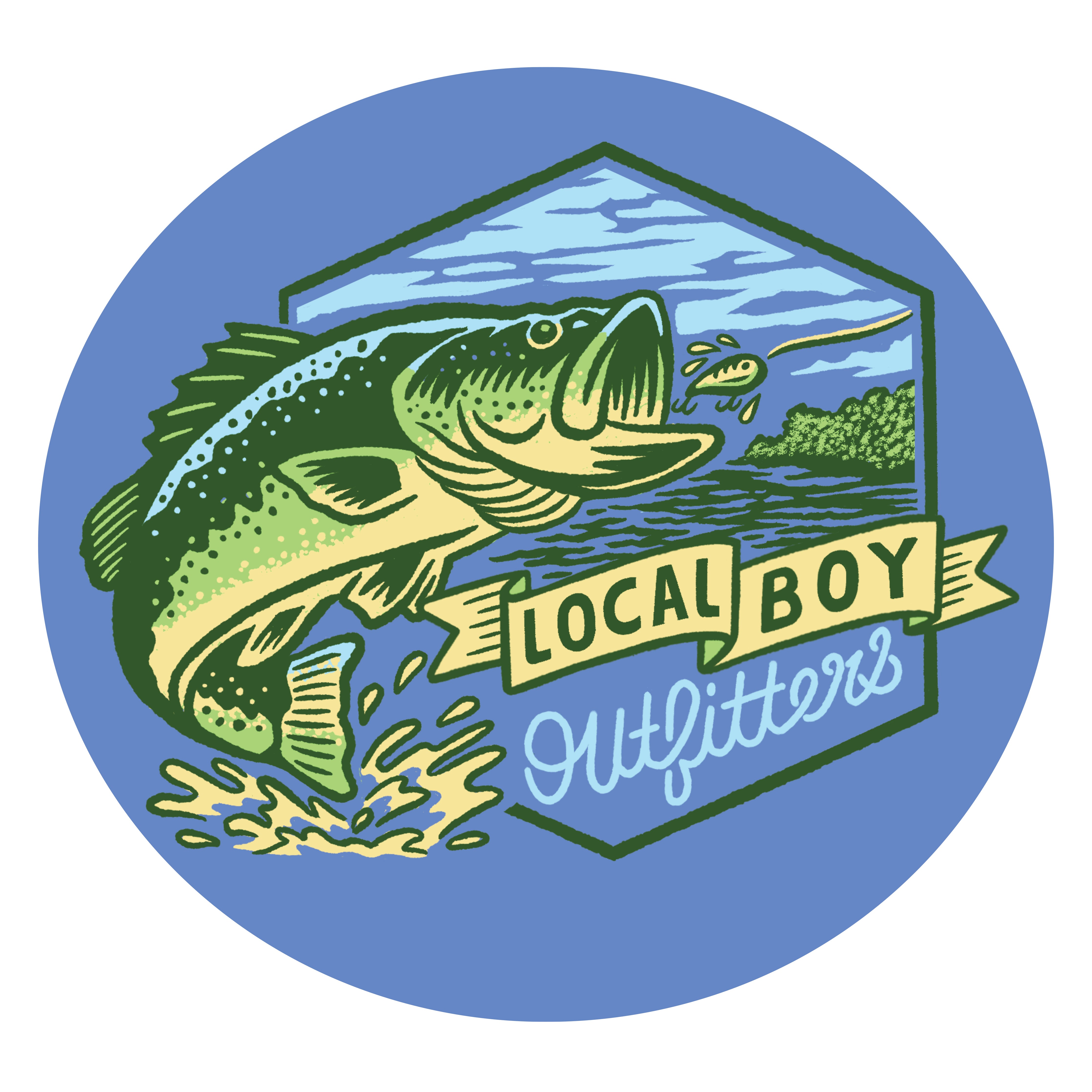 Big Bass Decal – Local Boy Outfitters