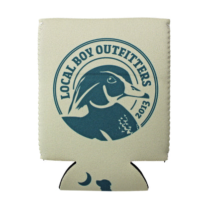 Wood Circle Koozie - Cream