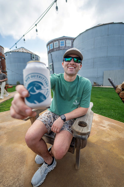 Wood Circle Koozie - Cream