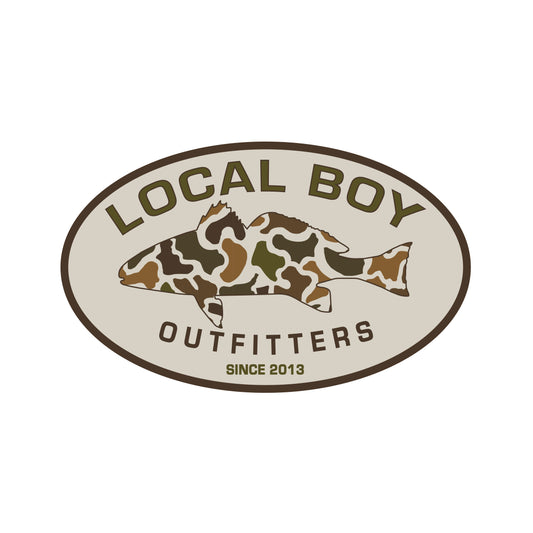 Vintage Redfish Patch Decal - Localflage Vintage
