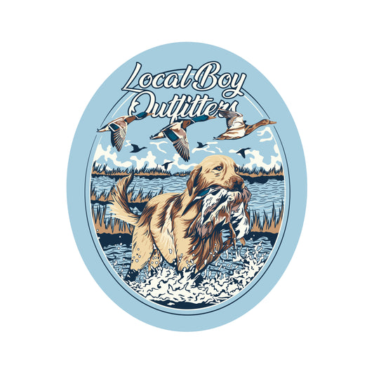 Duck Retrieve Decal - Chambray