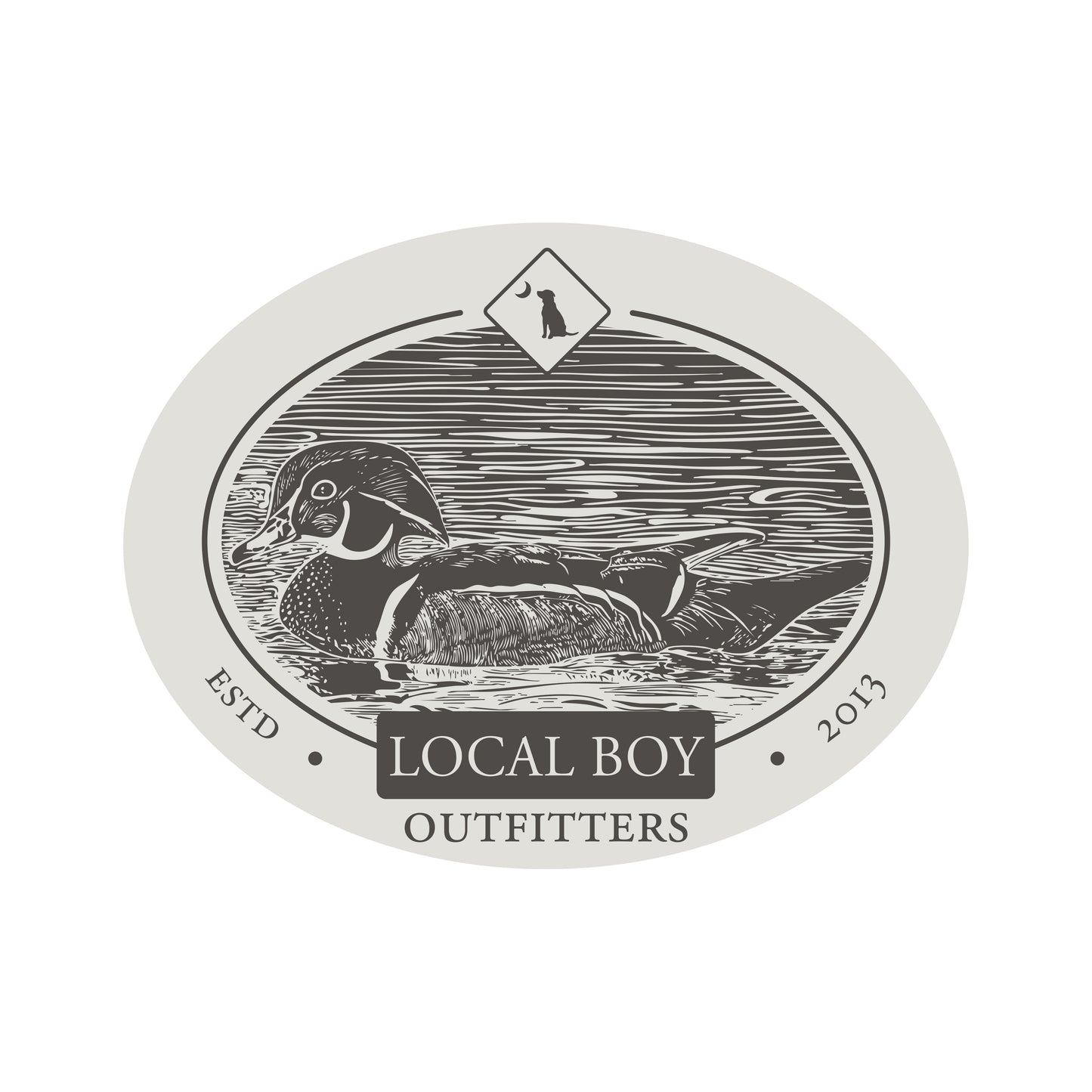 Wood Cut Decal - Silver