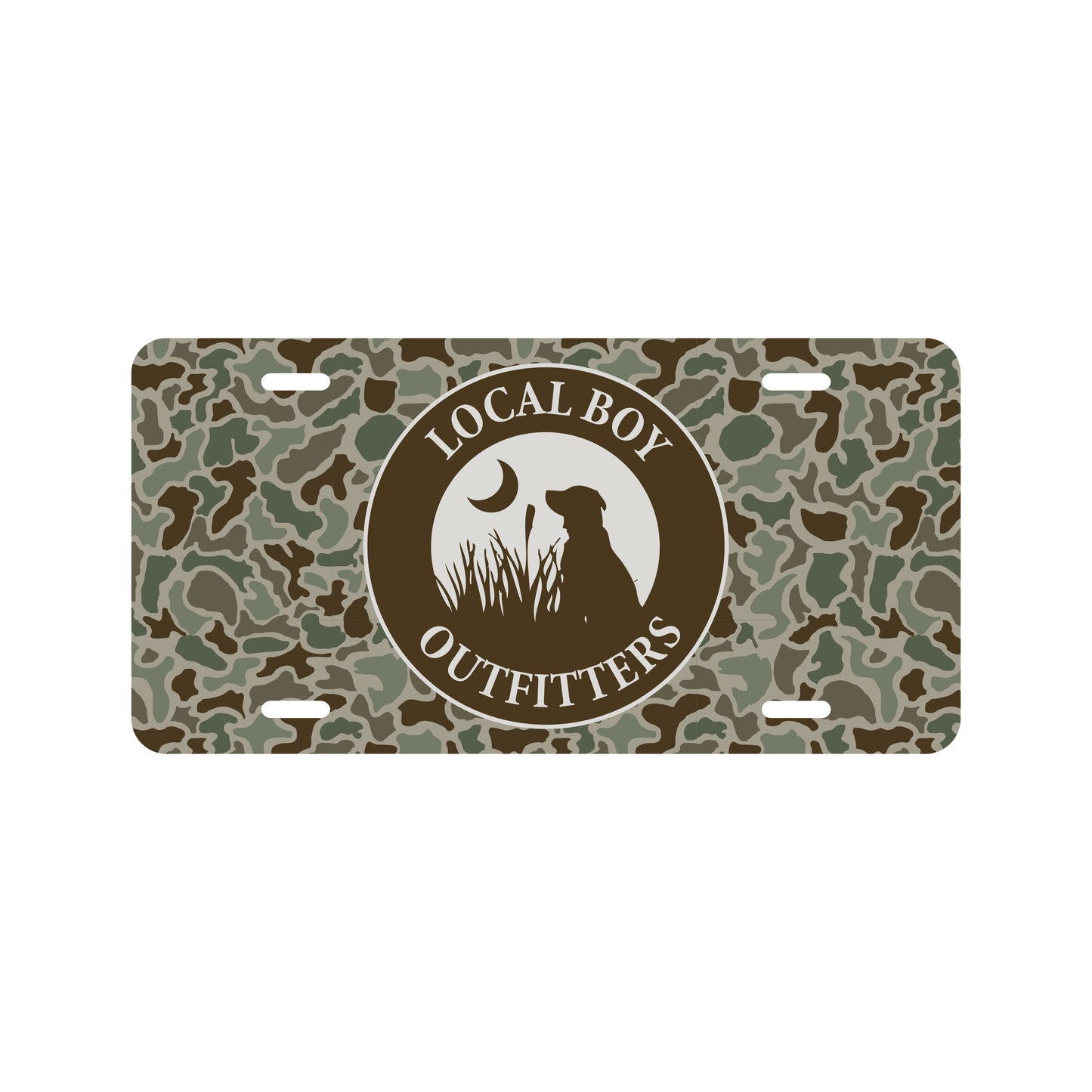 Original Circle License Plate - Localflage Forest