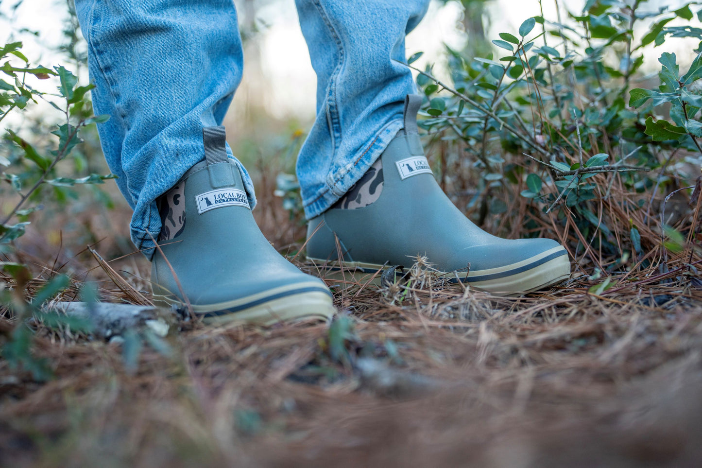 Rubber Boots - Dark Olive/Retro Camo