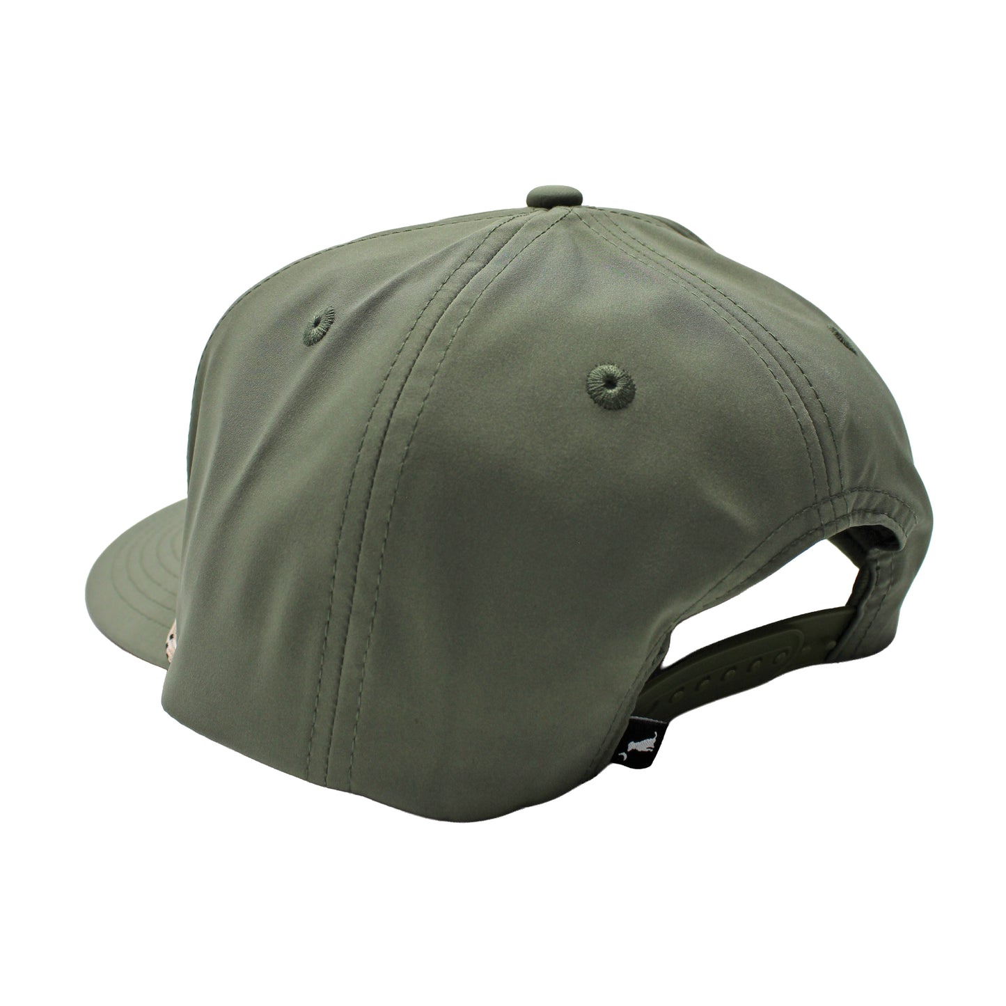 Vintage Redfish Patch High Crown Rope Hat - Sage