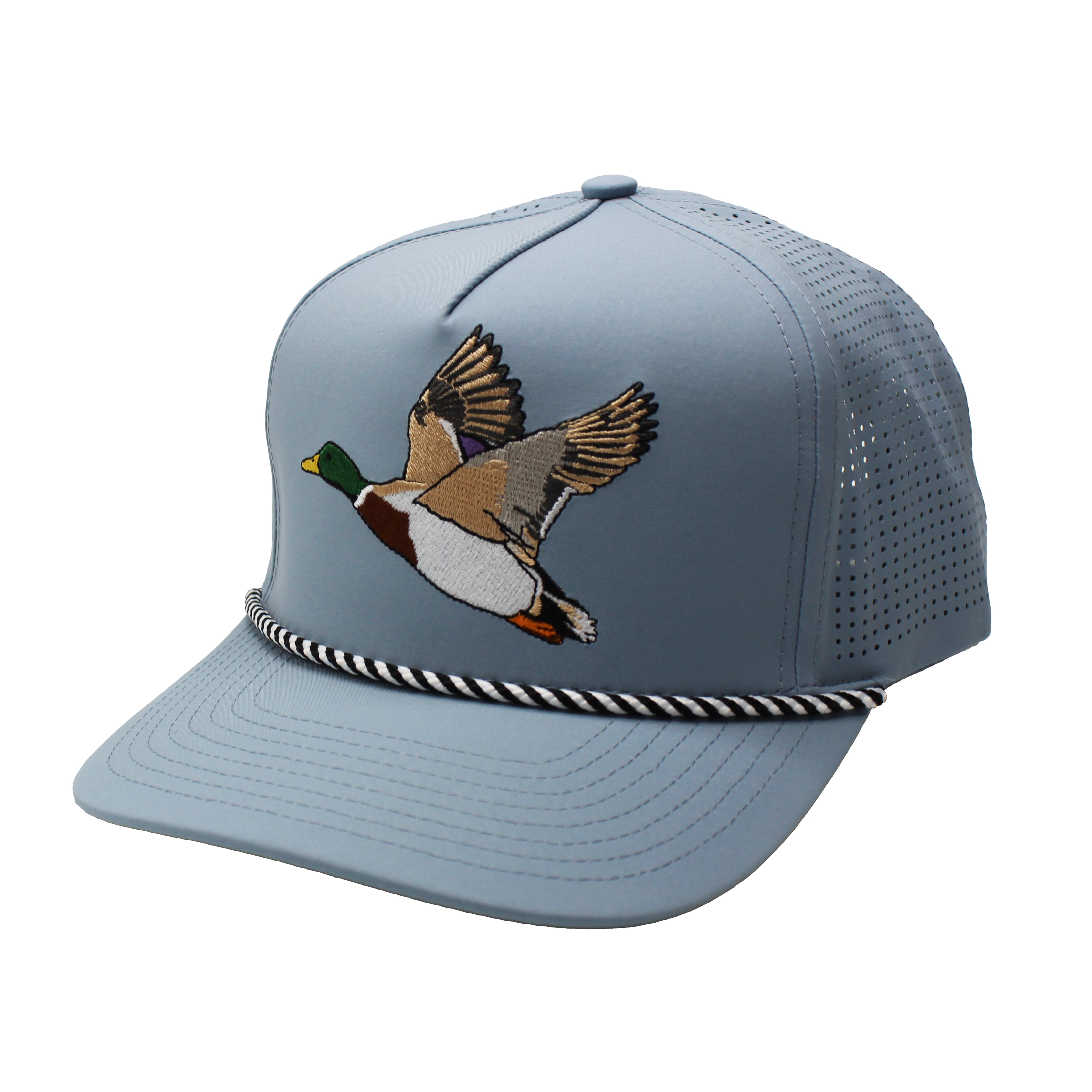 Mallard Perforated Rope Hat - Light Blue – Local Boy Outfitters