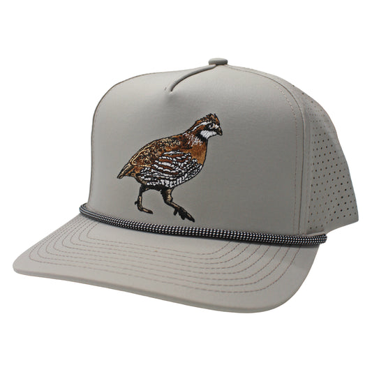 Quail Perforated Rope Hat - Light Gray