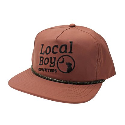 Elevated Low Profile Rope Hat - Brick