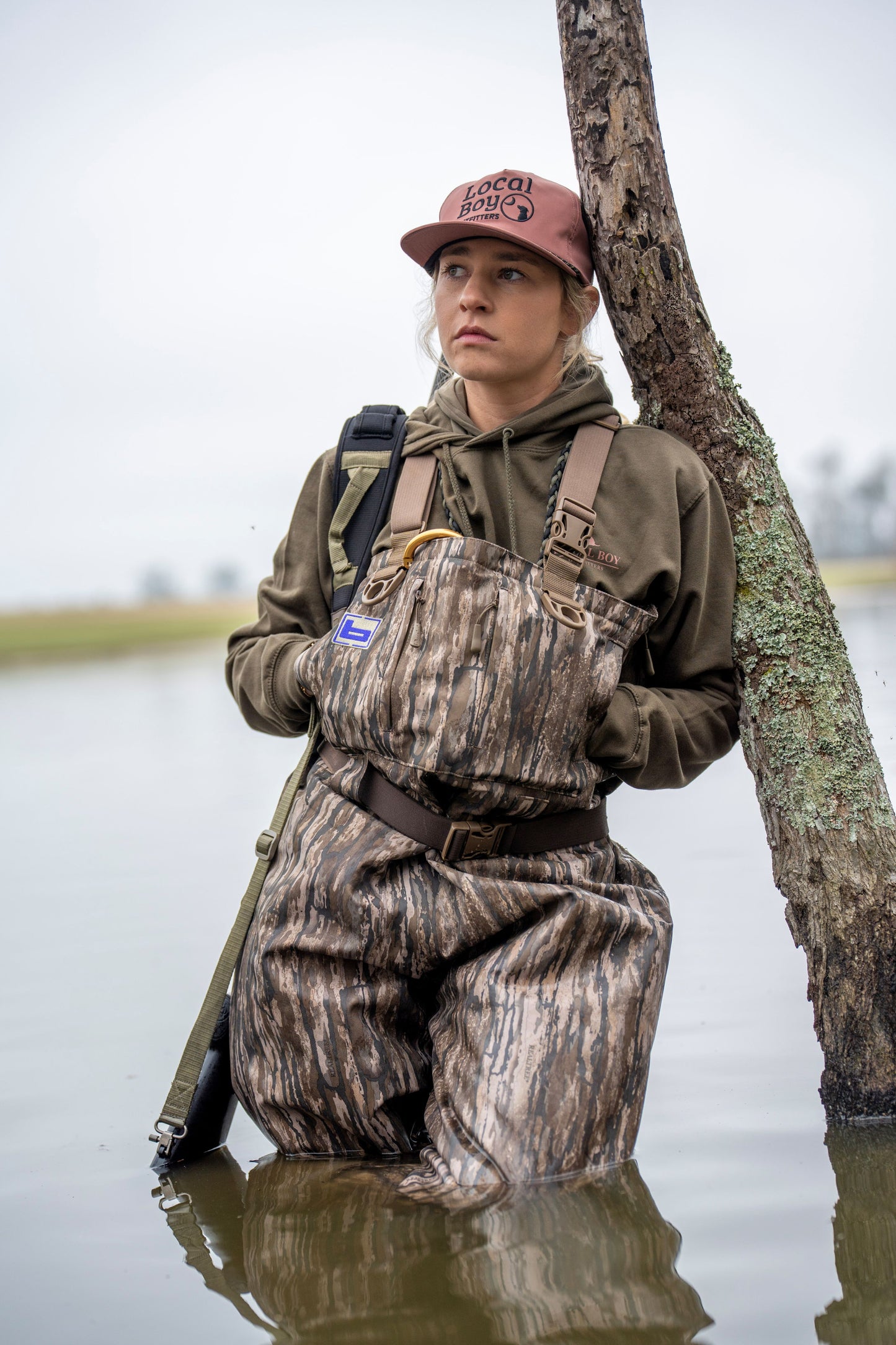 Elevated Low Profile Rope Hat - Brick