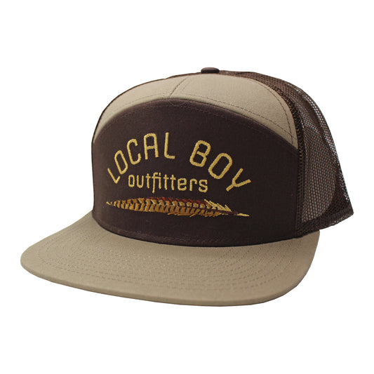 Pheasant Feather 7 Panel Hat