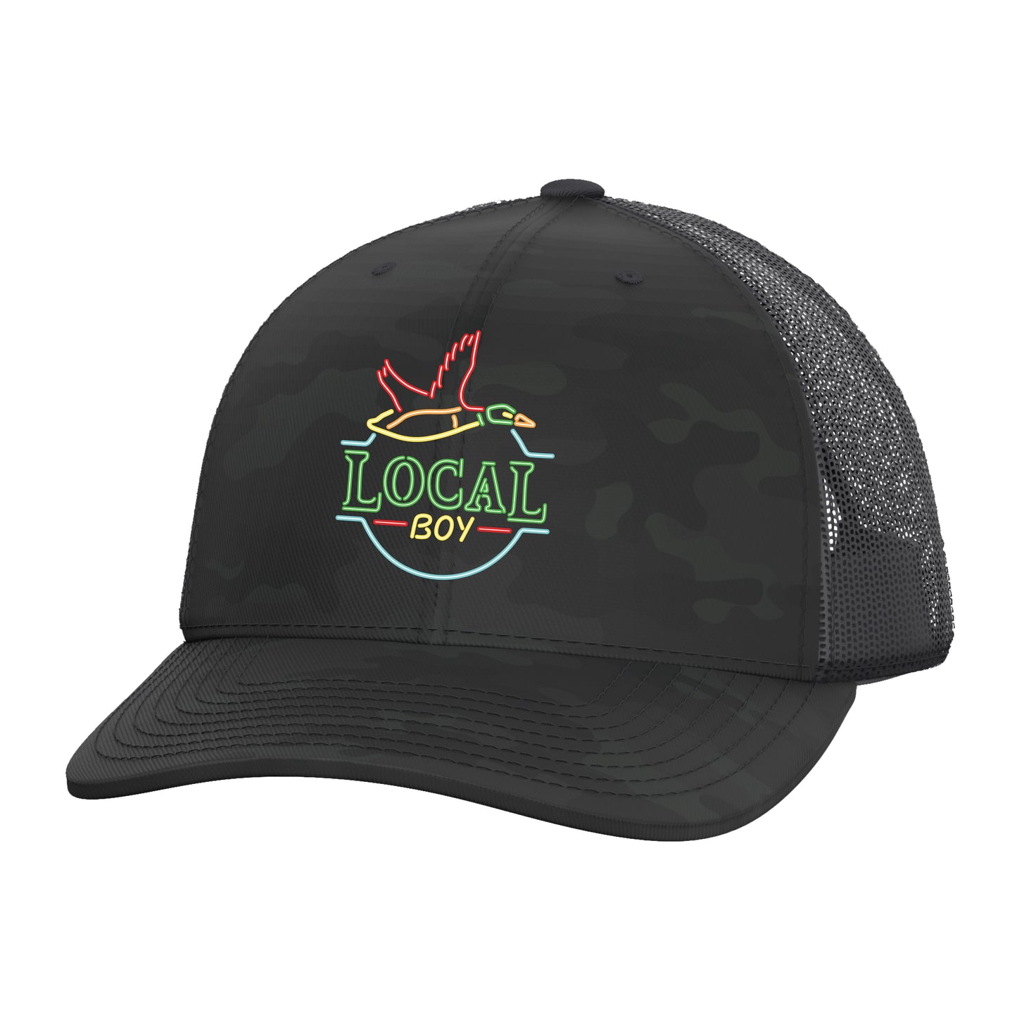 Neon Duck Latte Trucker Hat