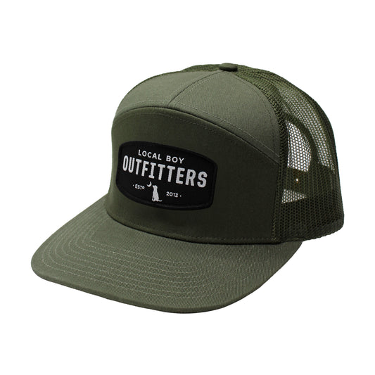 Woven Patch 7 Panel Hat