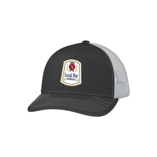 Natty Patch Trucker Hat - Charcoal/White